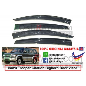 Isuzu Trooper Citation Bighorn (2nd Gen) 1991-2002 AG Door Visor Air Press Wind Deflector (Big 12cm Width)
